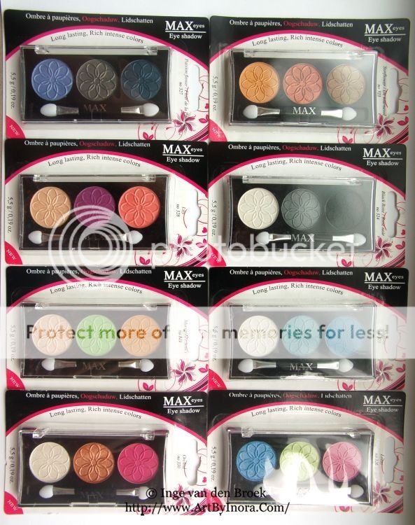 action max colors palettes oogschaduw