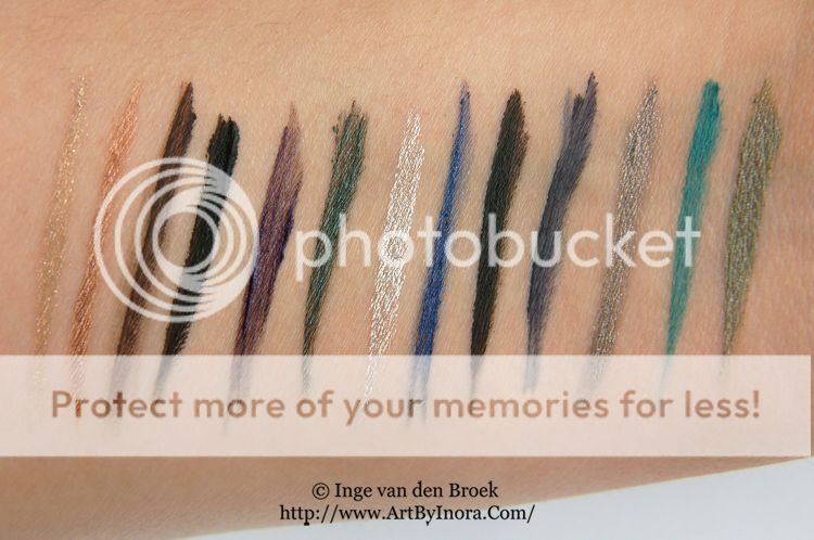 geleyeliner stash swatches