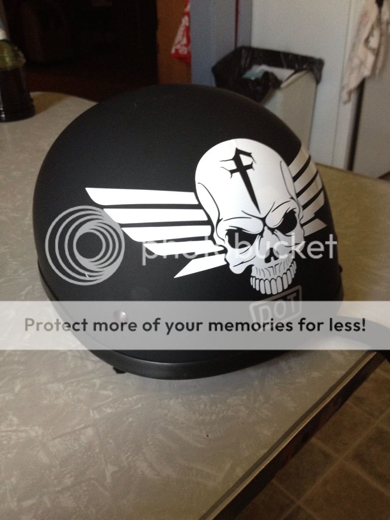 Decals on my Helmets Honda Fury Forums Honda Chopper Forum